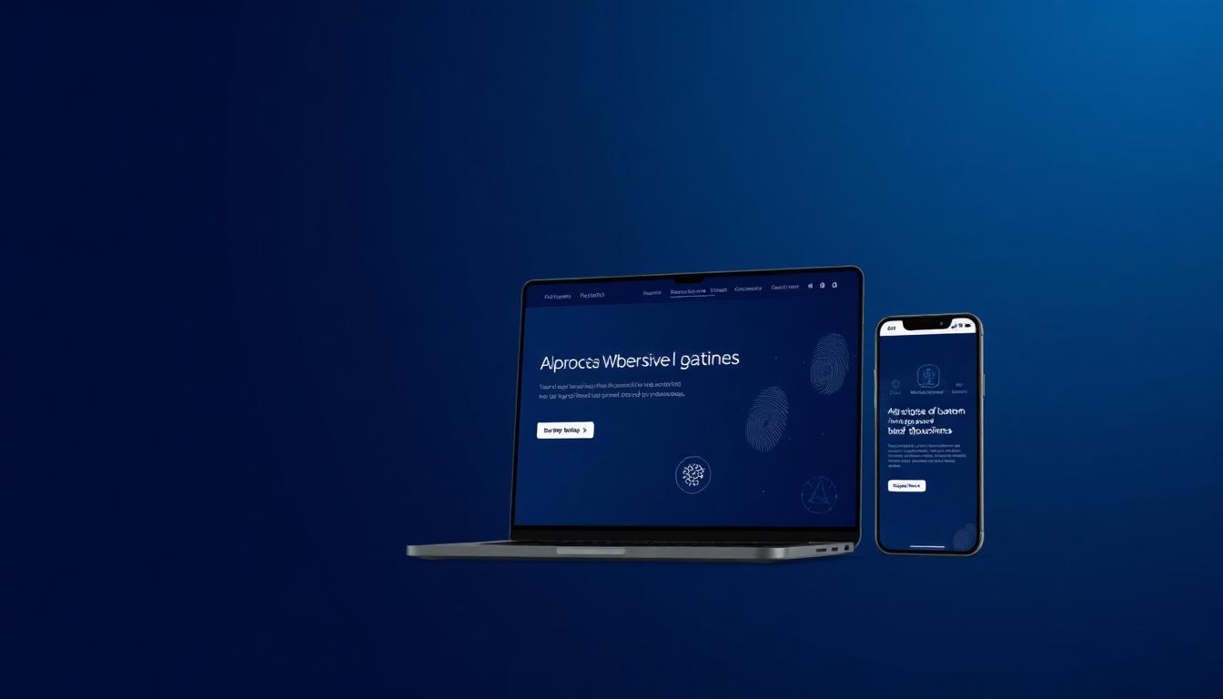Custom website design preview on laptop and phone